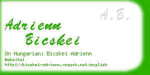 adrienn bicskei business card
